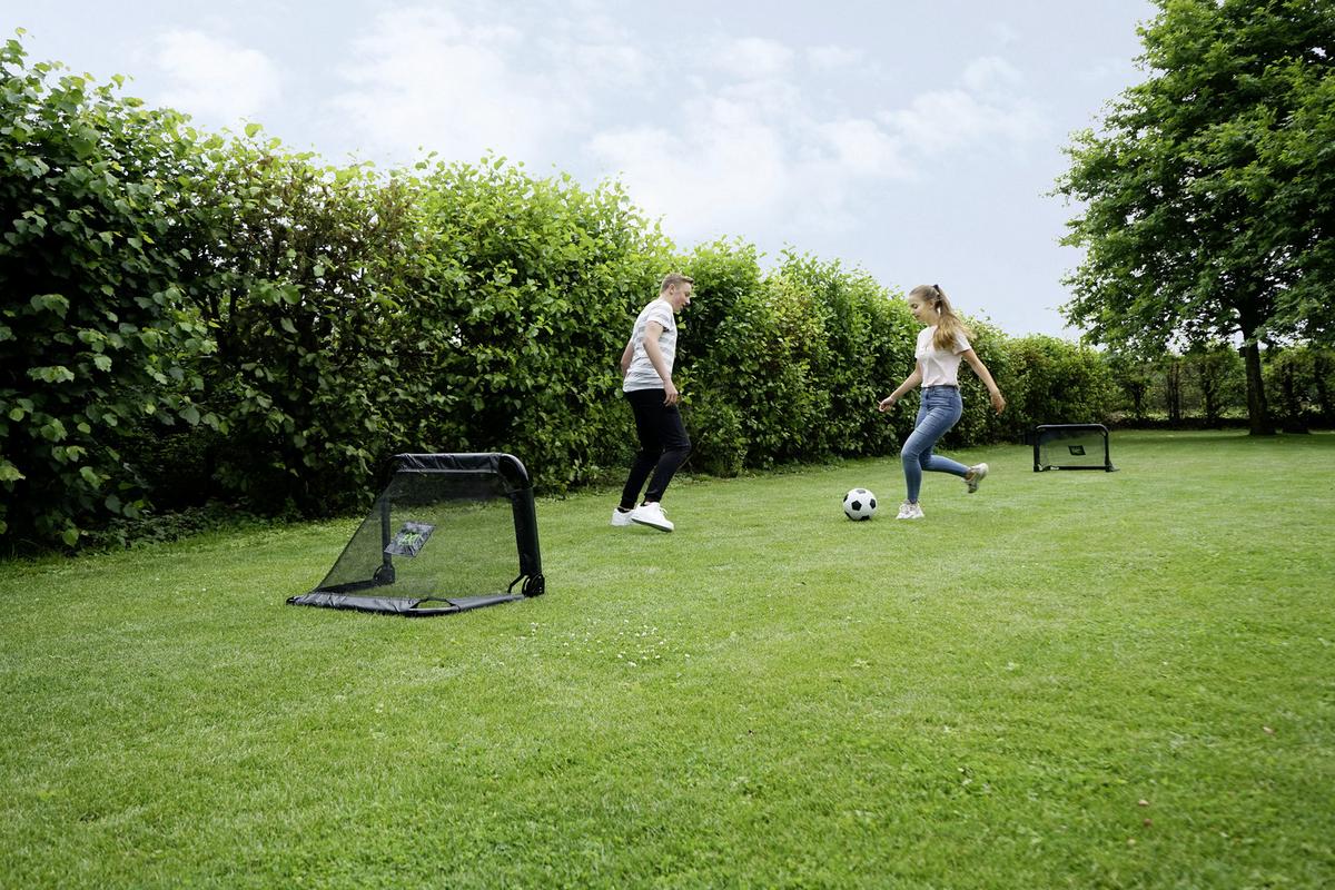 Fußballtor Kinder Exit Pico 90x60x60 Cm Faltbar - Schwarz, KONVENTIONELL, Kunststoff/Metall (90/60/60cm) - EXIT Toys