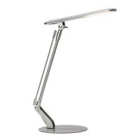 Schreibtischlampe Brendan Titanfarben Flexarm, Schalter - Titanfarben, KONVENTIONELL, Metall (46/20/60cm) - Brilliant