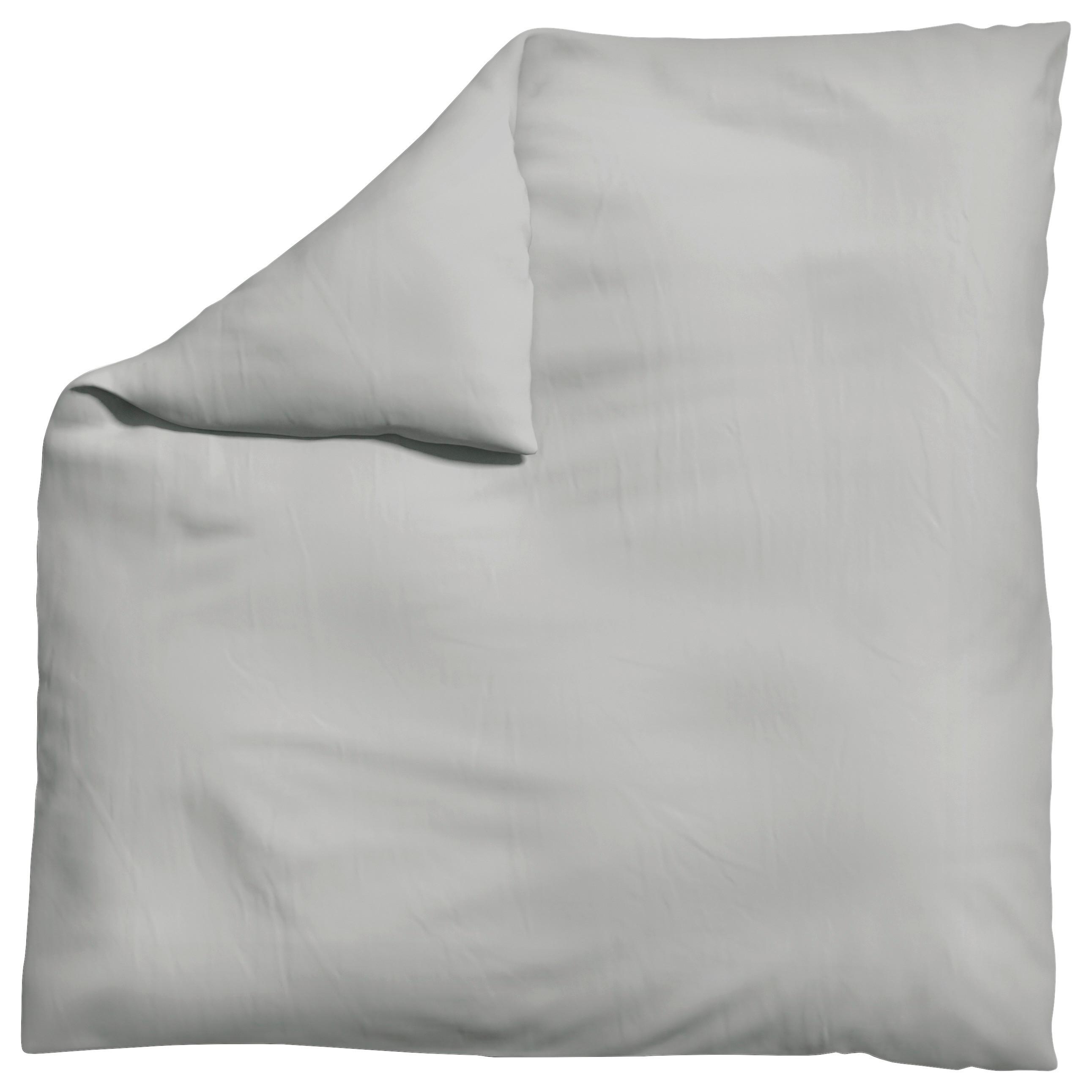 Bettdeckenbezug Knitted Jersey - Hellgrau, Basics, Textil (200/200cm) - Schlafgut