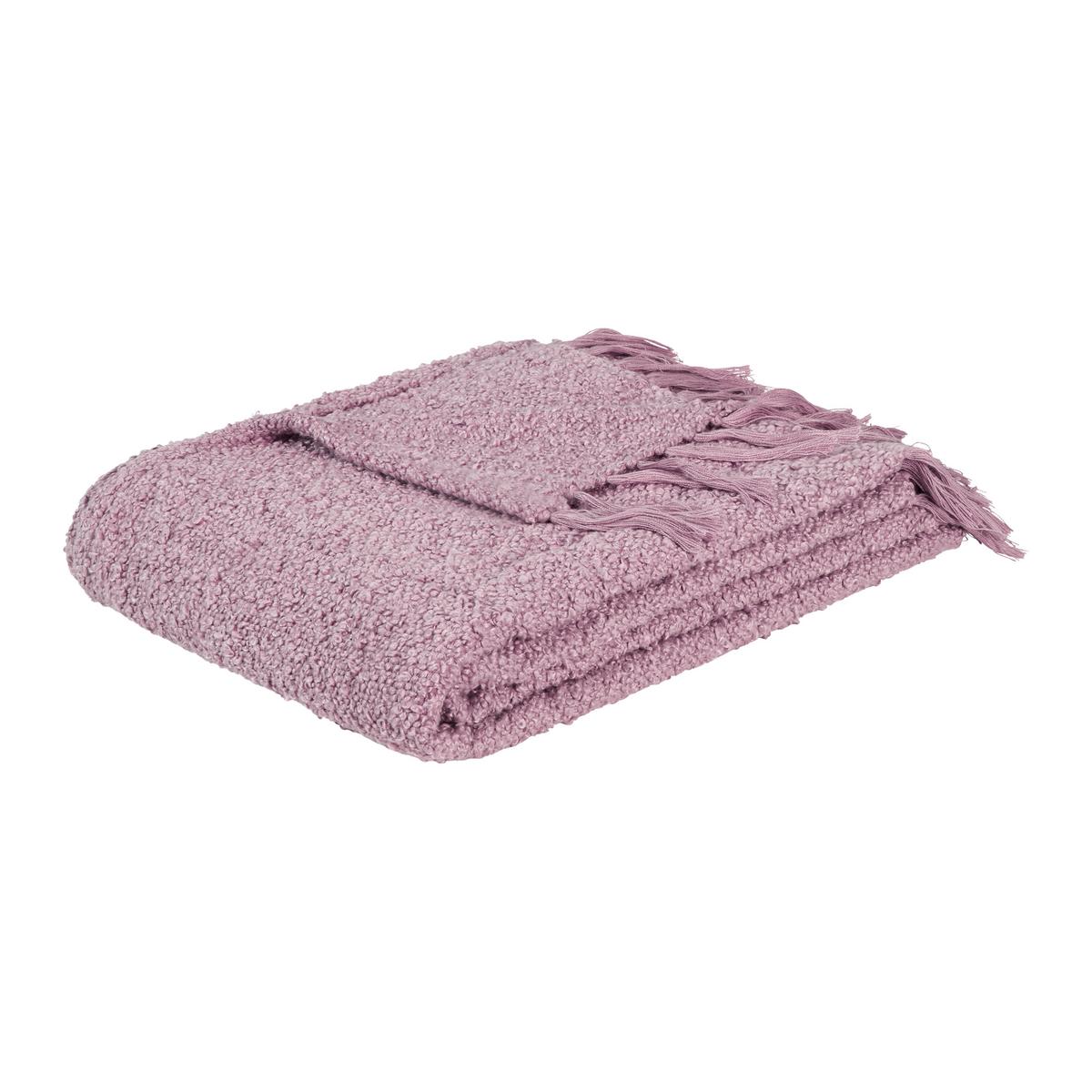Měkká deka Berkley,130/170cm,hnědofialová - světle fialová, Konvenční, textil (130/170cm) - Mömax