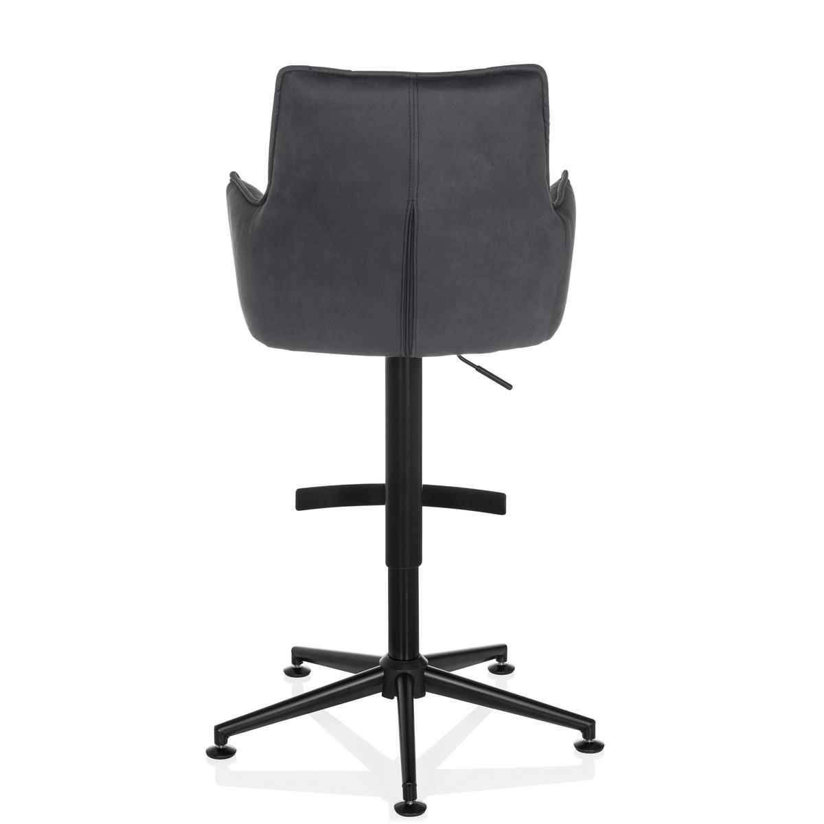 Barhocker Soalo Life High Anthrazit B: 55 Cm - Anthrazit/Schwarz, MODERN, Kunststoff/Textil (55/93/56cm) - MID.YOU