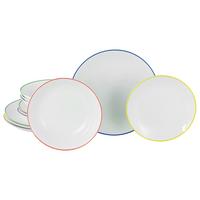 Tafelservice Luna Color Line Multicolor L: 32 cm - Multicolor, Basics, Keramik (32/29/31,5cm) - Creatable