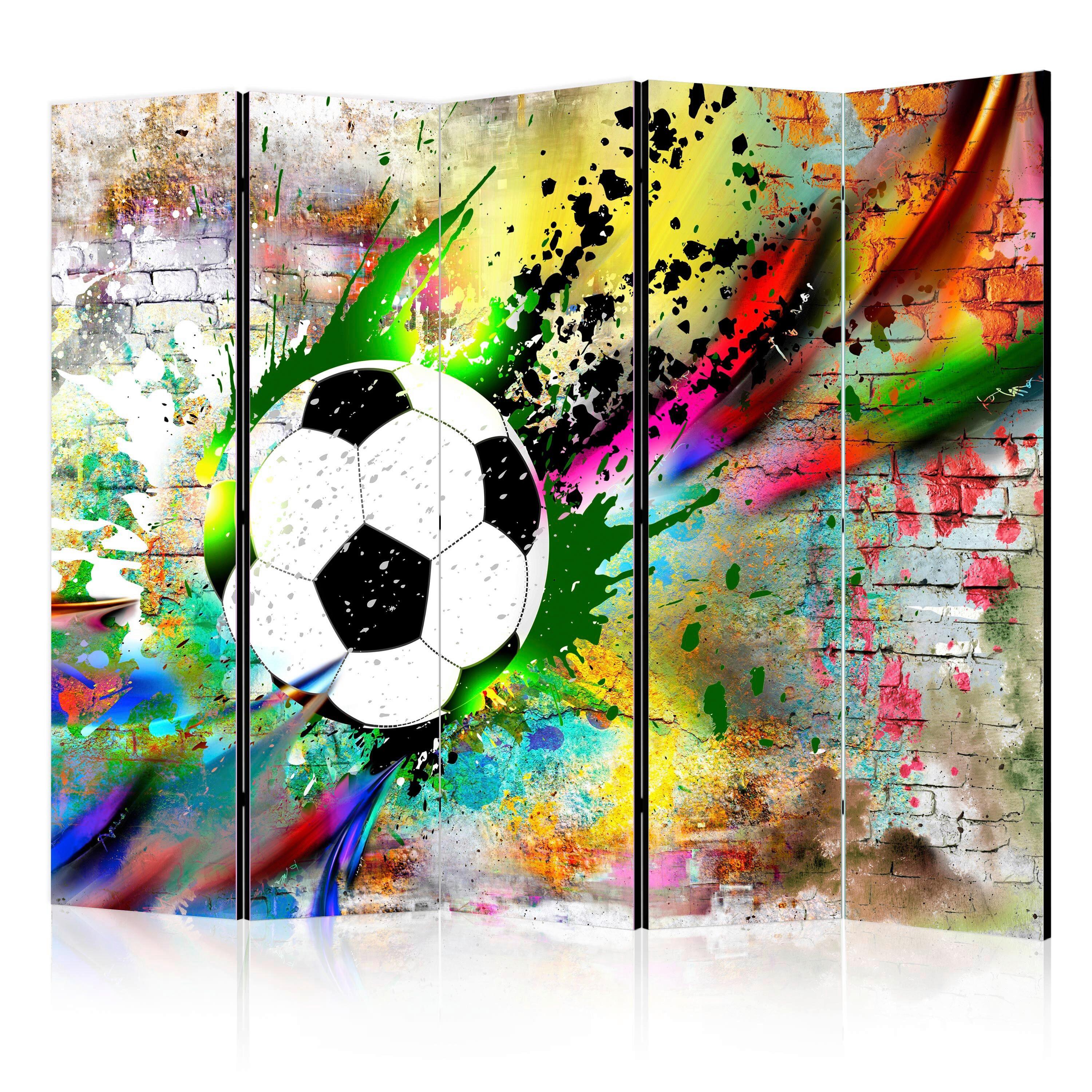 PARAVENT Multicolor B: 225 cm - Multicolor, Basics, Holz/Textil (225/172/3cm) - artgeist