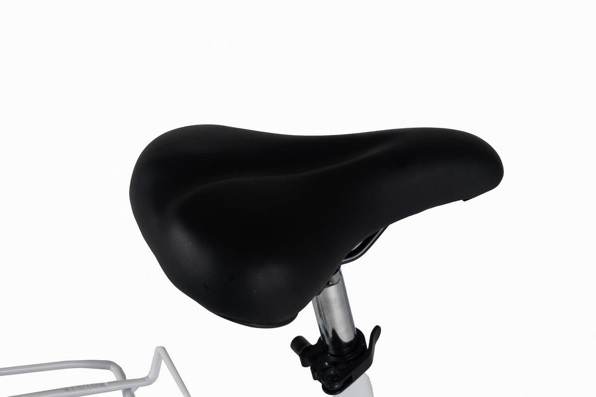 Citybike 28'' mit Korb DaCapo Papilio weiß/lila - Weiß, LIFESTYLE, Metall (25/140/60cm)