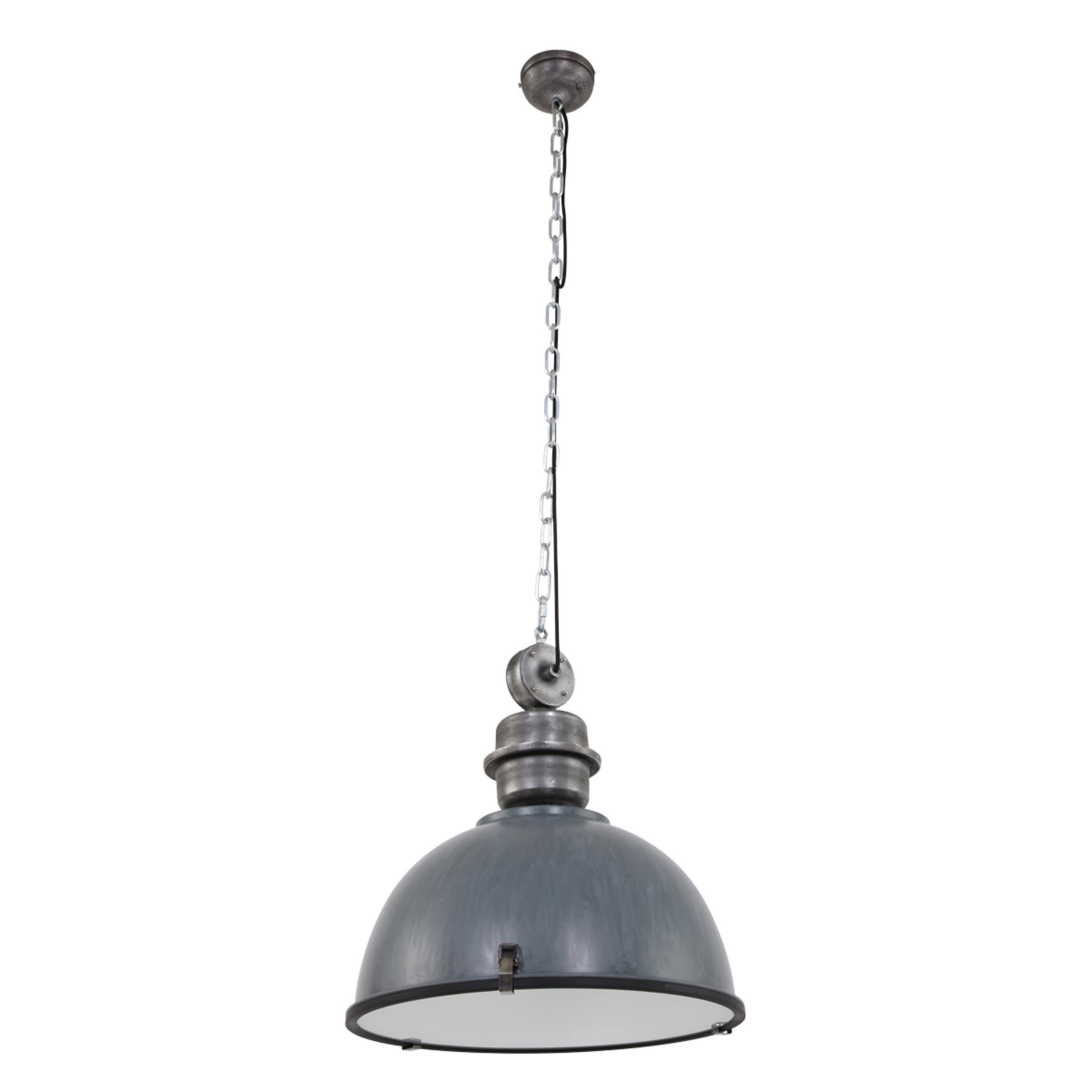 Pendelleuchte Bikkel - Grau, Trend, Glas/Metall (52/153/52cm)