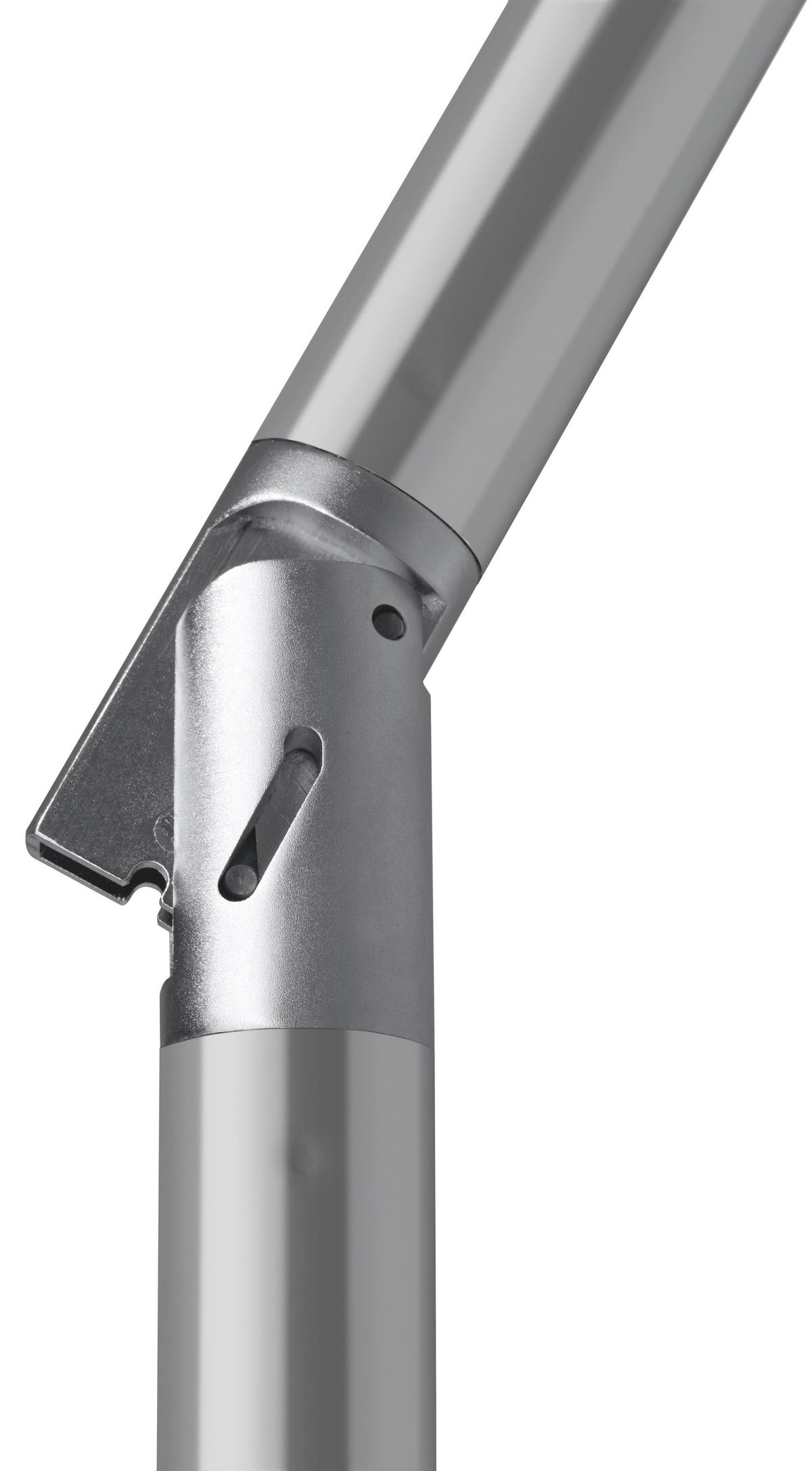 Sonnenschirm Porto Bxhxt: 200x250x300 Cm Rot - Rot/Silberfarben, Basics, Textil/Metall (200/250/300cm) - Schneider