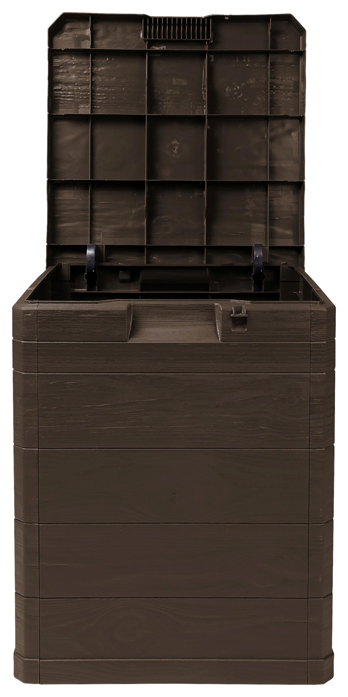 Kissenbox Madera Mini 44x50x43cm 90l Braun - Braun, Basics, Kunststoff (44/50/43cm)