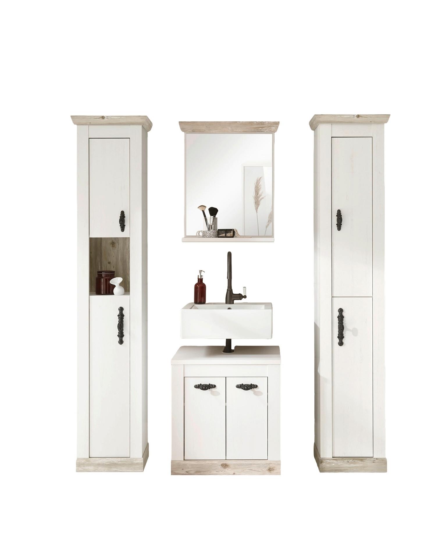 Badezimmer Florenz Pinienfarben B: 184cm - Pinienfarben, Design, Holzwerkstoff (184/200/46cm) - MID.YOU