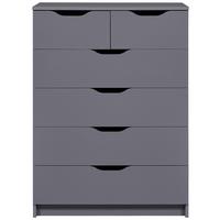 Kommode Silenzia - Graphitfarben, Design, Holzwerkstoff (82/112/40cm) - Livetastic