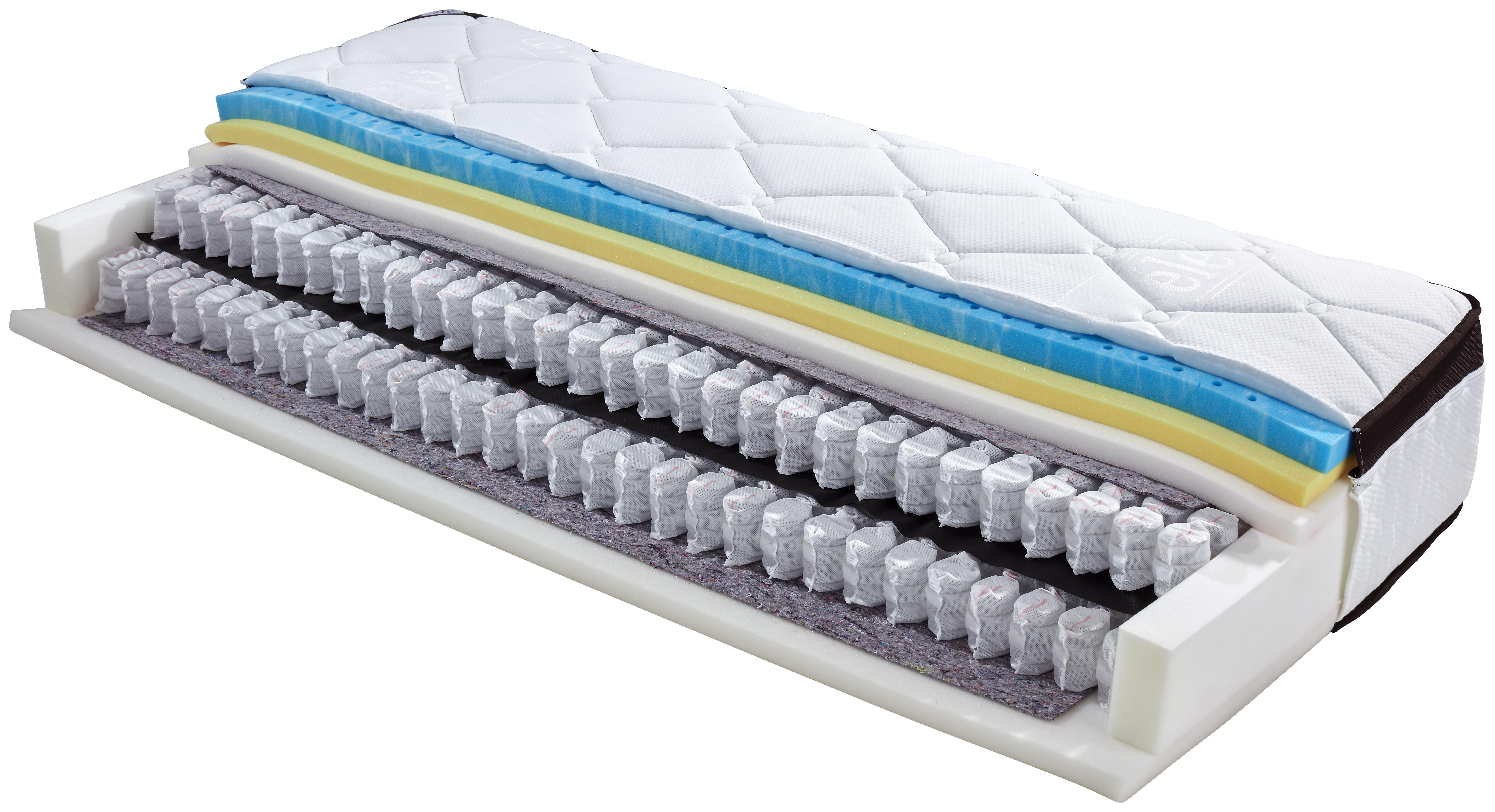 Boxspringmatratze Aurelie - Weiß, Textil (90/200cm) - Ele