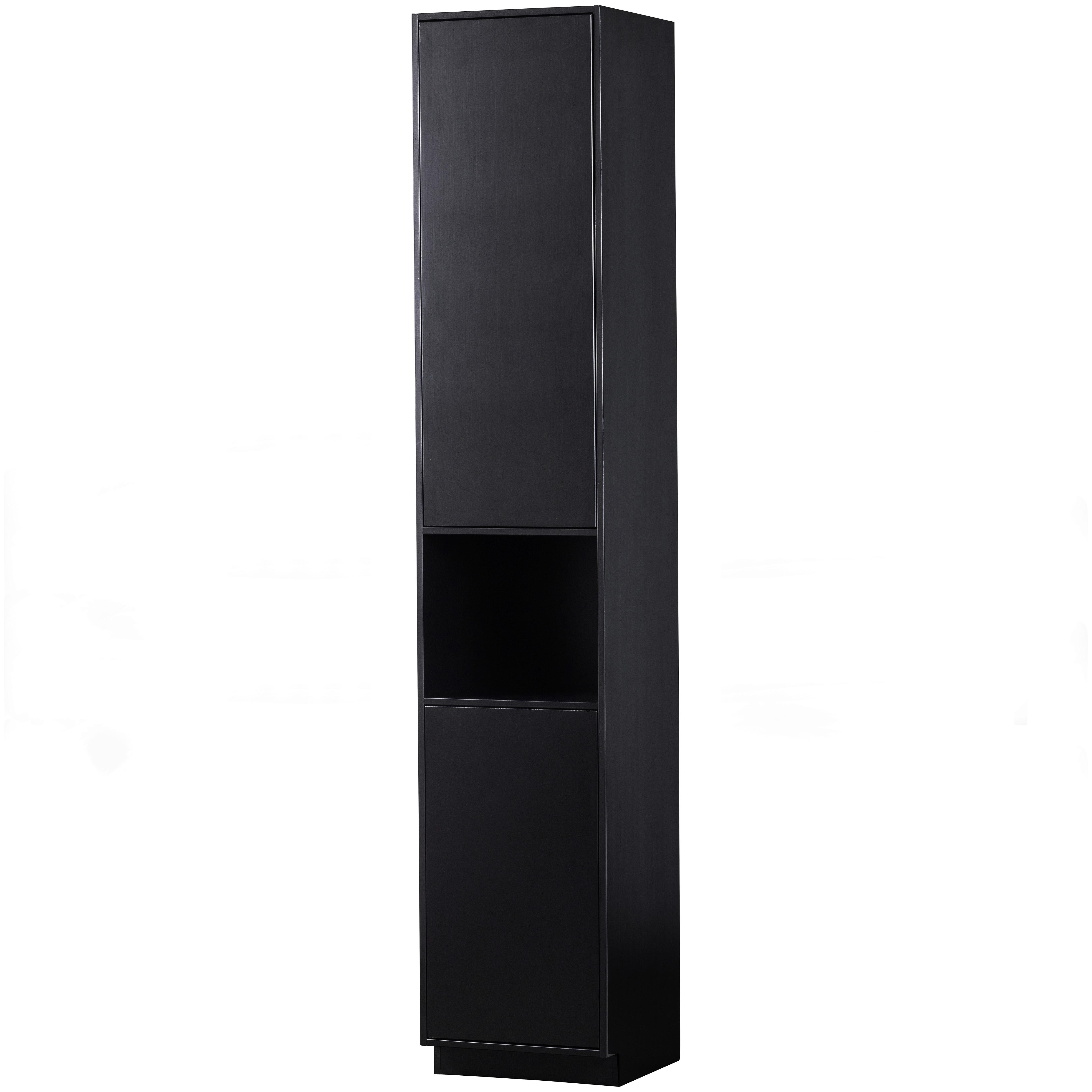 Buffet Finca Schwarz B: 40 cm - Schwarz, Design, Holz (40/210/40cm) - Livetastic