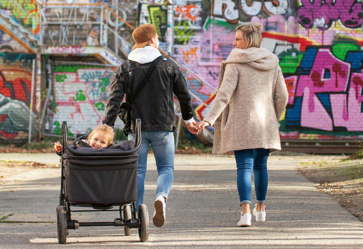 Sitz für Bollerwagen Cruiser - Anthrazit, Basics, Textil (32/48/3cm) - Pinolino