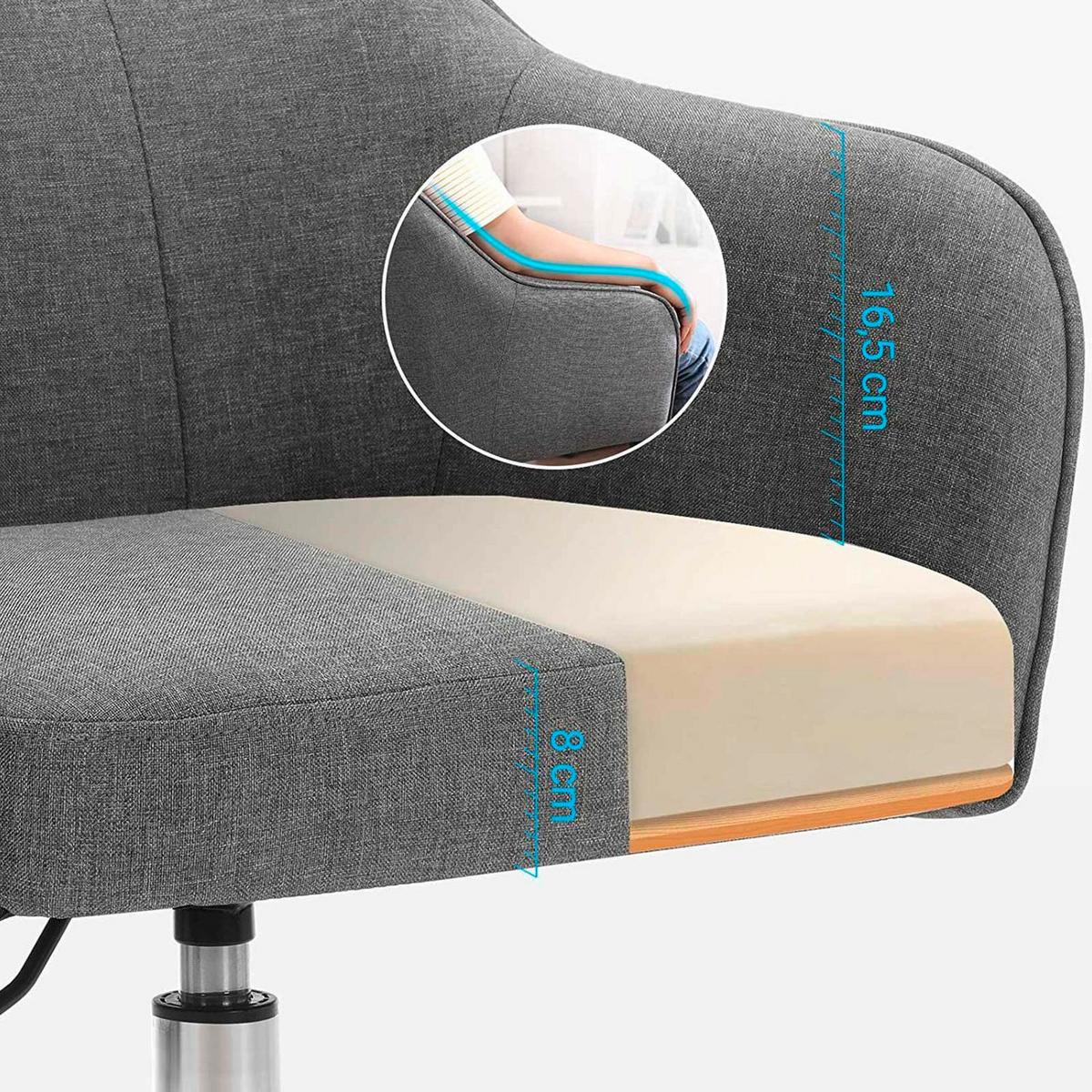 Bürostuhl Grau, Silberfarben Bis 120 Kg - Silberfarben/Grau, Basics, Textil/Metall (65/93/69cm) - Boxxx