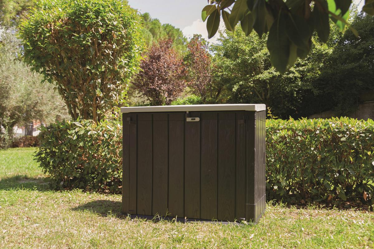 Geräteschrank Store Away Anthrazit/Hellgrau versperrbar - Anthrazit/Hellgrau, Basics, Kunststoff (129,5/111/74,5cm)