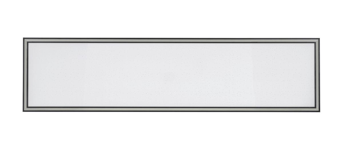 Led Mennyezeti Lámpa Bruno - krómszínű/fekete, Modern, műanyag/fém (120/30/7,5cm) - Luca Bessoni