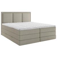 Boxspringbett Swing II K - Schlammfarben, Design, Holzwerkstoff/Textil (140/200cm) - MID.YOU