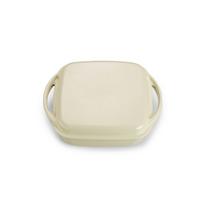 Bräter mit Deckel B/H/T: ca. 25,5x6x31 cm - Creme, Basics, Metall (25,5/6/31cm) - Echtwerk