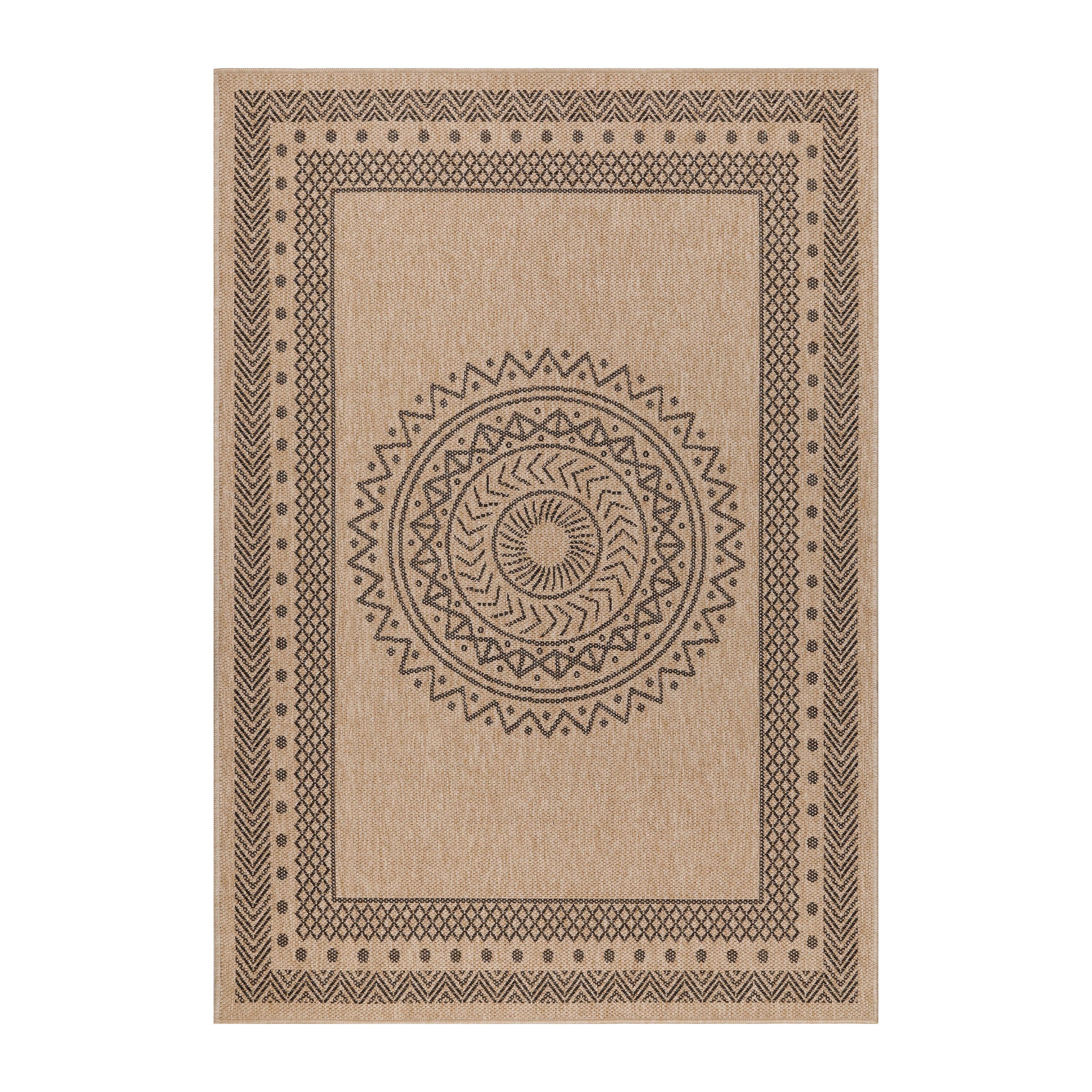 Outdoorteppich Dhaka - Beige, Basics, Textil (240/340cm) - Novel