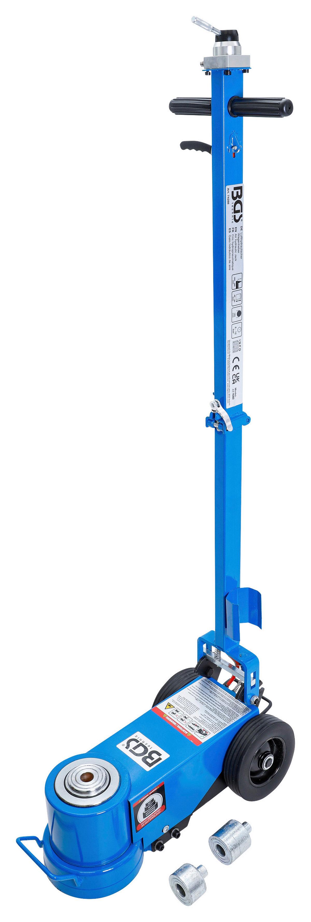 Wagenheber Lufthydraulisch Blau/Schwarz B: 30,5 cm - Blau/Schwarz, Basics (76/30.5/39.5cm)