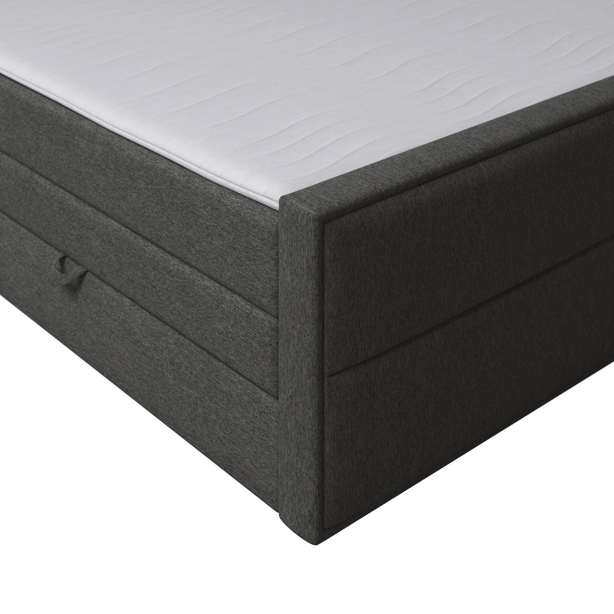 Boxspringbett Palermo 180x200 cm Anthrazit - Anthrazit, MODERN, Holz/Kunststoff (180/200cm) - MID.YOU