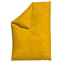 Bettdeckenbezug Knitted Jersey 135-140x200cm Currygelb - Currygelb, Basics, Textil (135-140/200cm) - Schlafgut