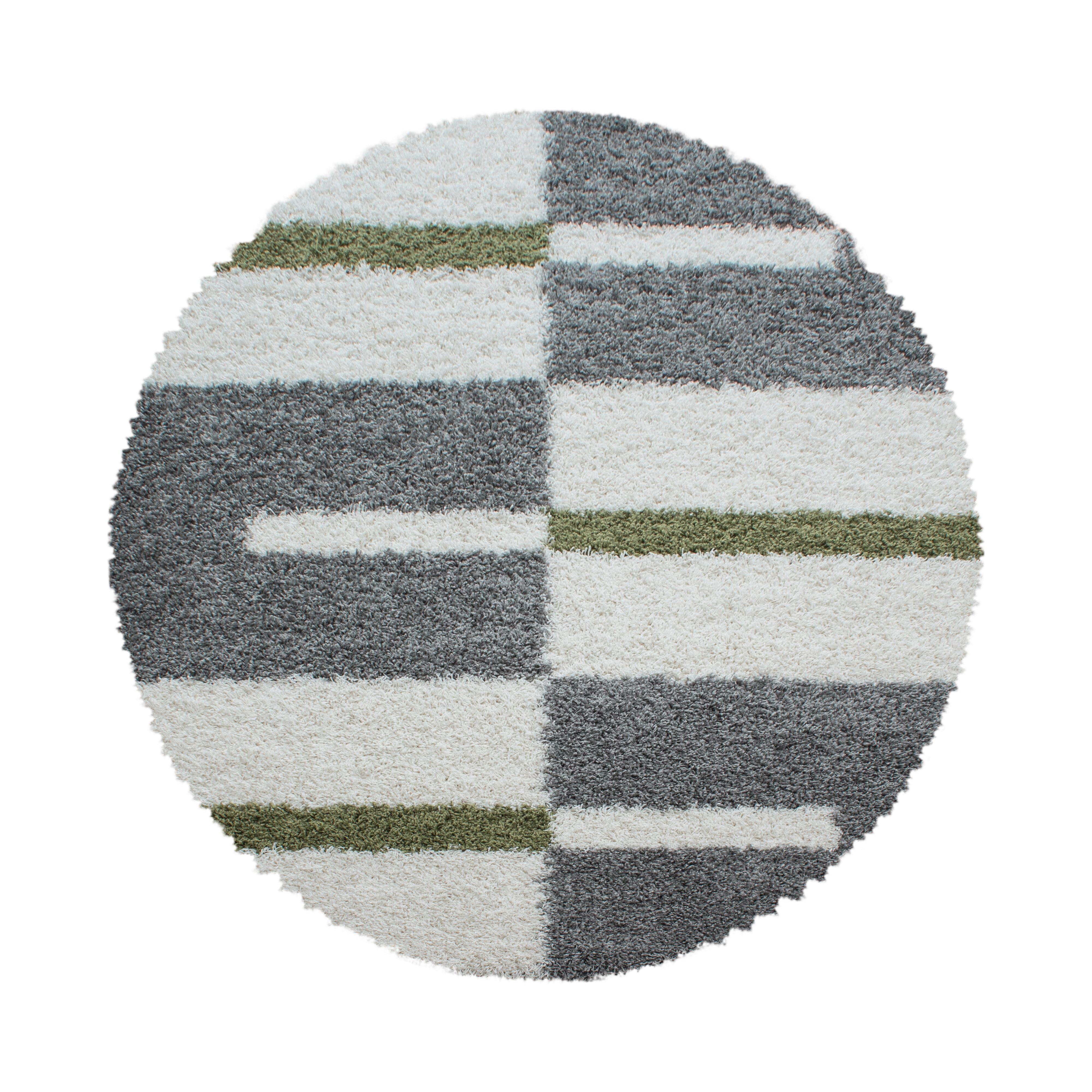 Hochflorteppich Gala - Grün, Design, Textil (200/200cm) - Novel