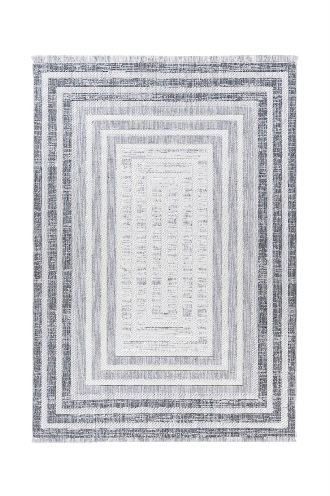 Teppich Grau Sarai 80x150 cm - Grau, KONVENTIONELL, Textil (80/150cm) - Kayoom