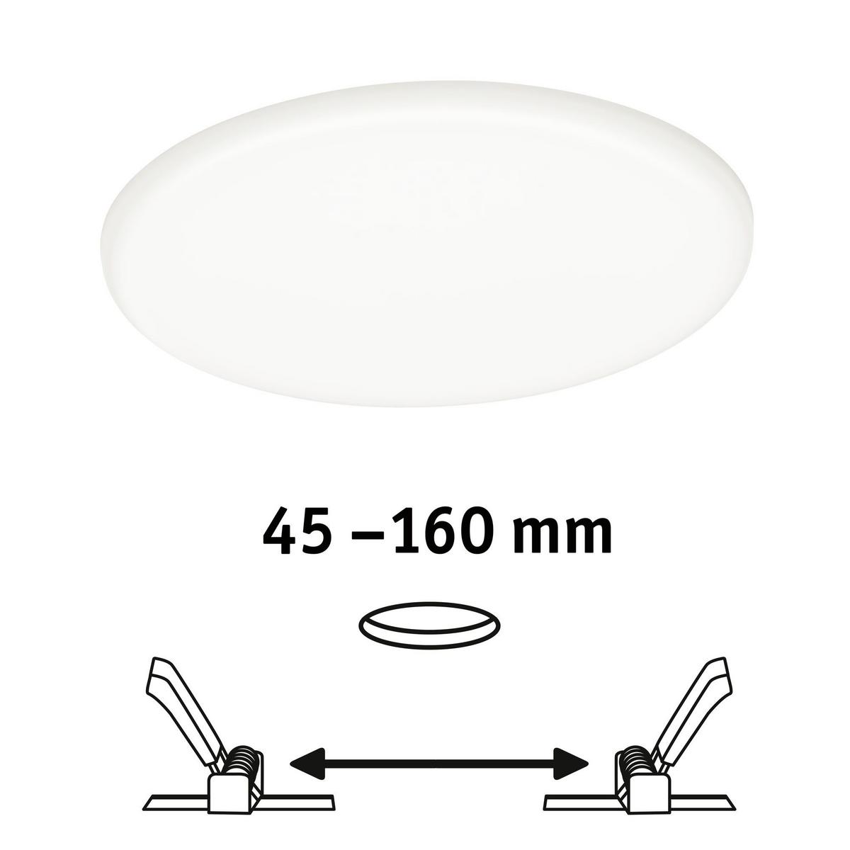 LED-Paneel Veluna Varifit Ø 18,5 cm Rund - Weiß, LIFESTYLE, Kunststoff (18,5cm) - Paulmann