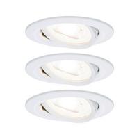 Deckenleuchte 3er-Set Ø 8,4 cm, dimmbar, Rund - Basics (8,4cm) - Paulmann