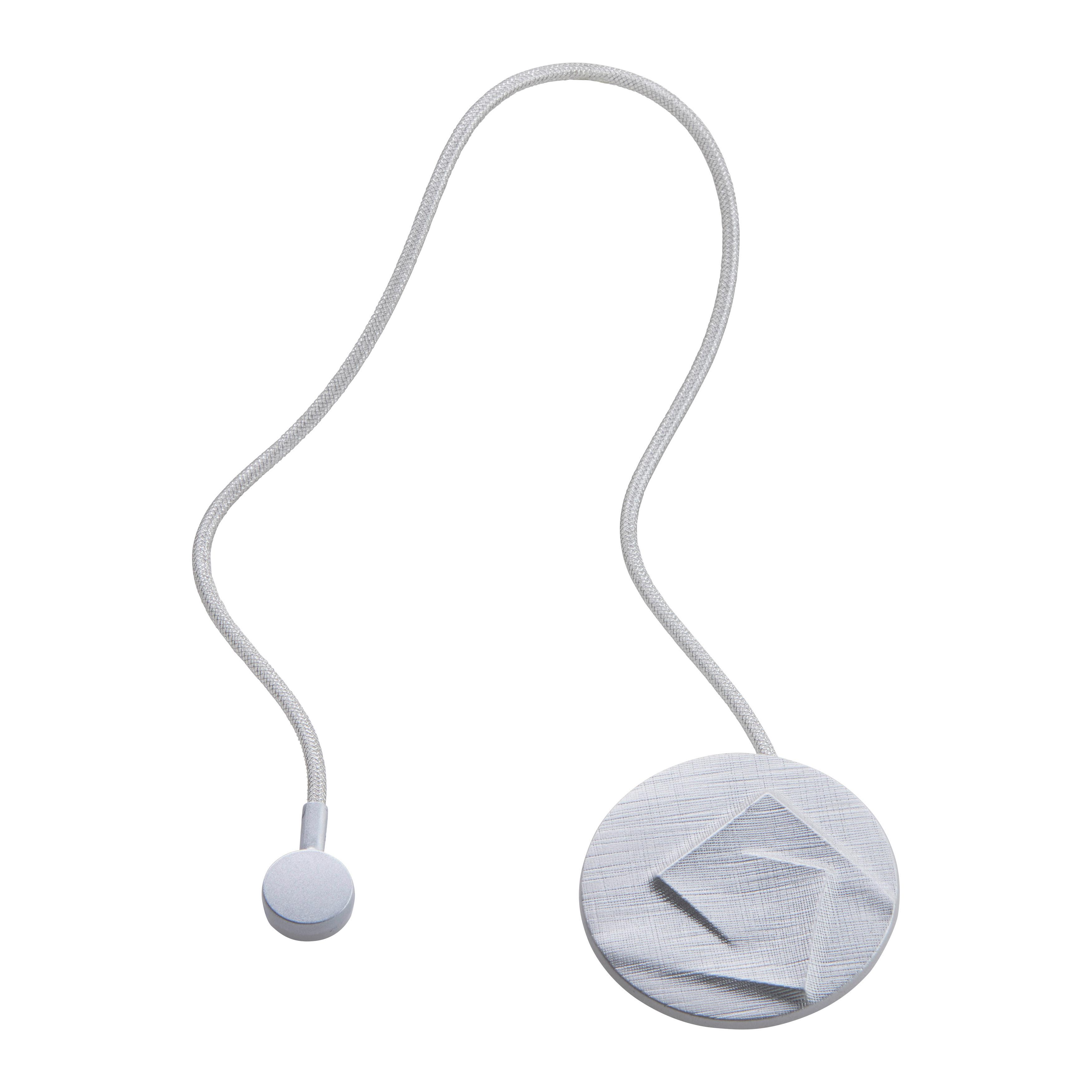 Spona na záves Abstrakt, 6cm, strieborná - strieborná, Modern, textil (6cm) - Modern Living