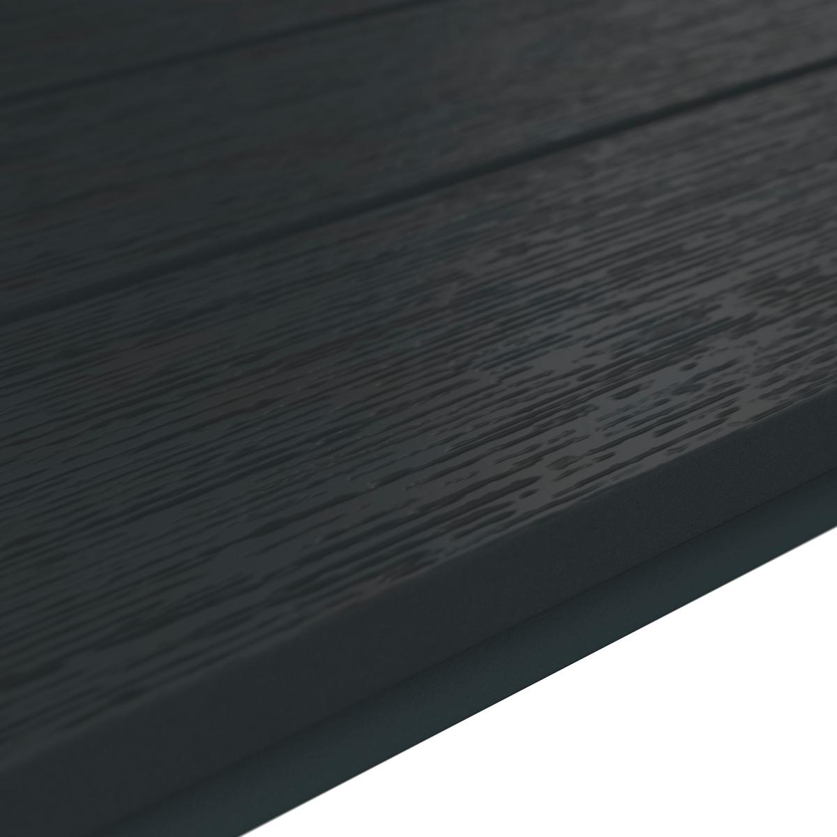 Gartenbank Marbella - Schwarz, MODERN, Kunststoff/Metall (116/58/85cm) - Beldano