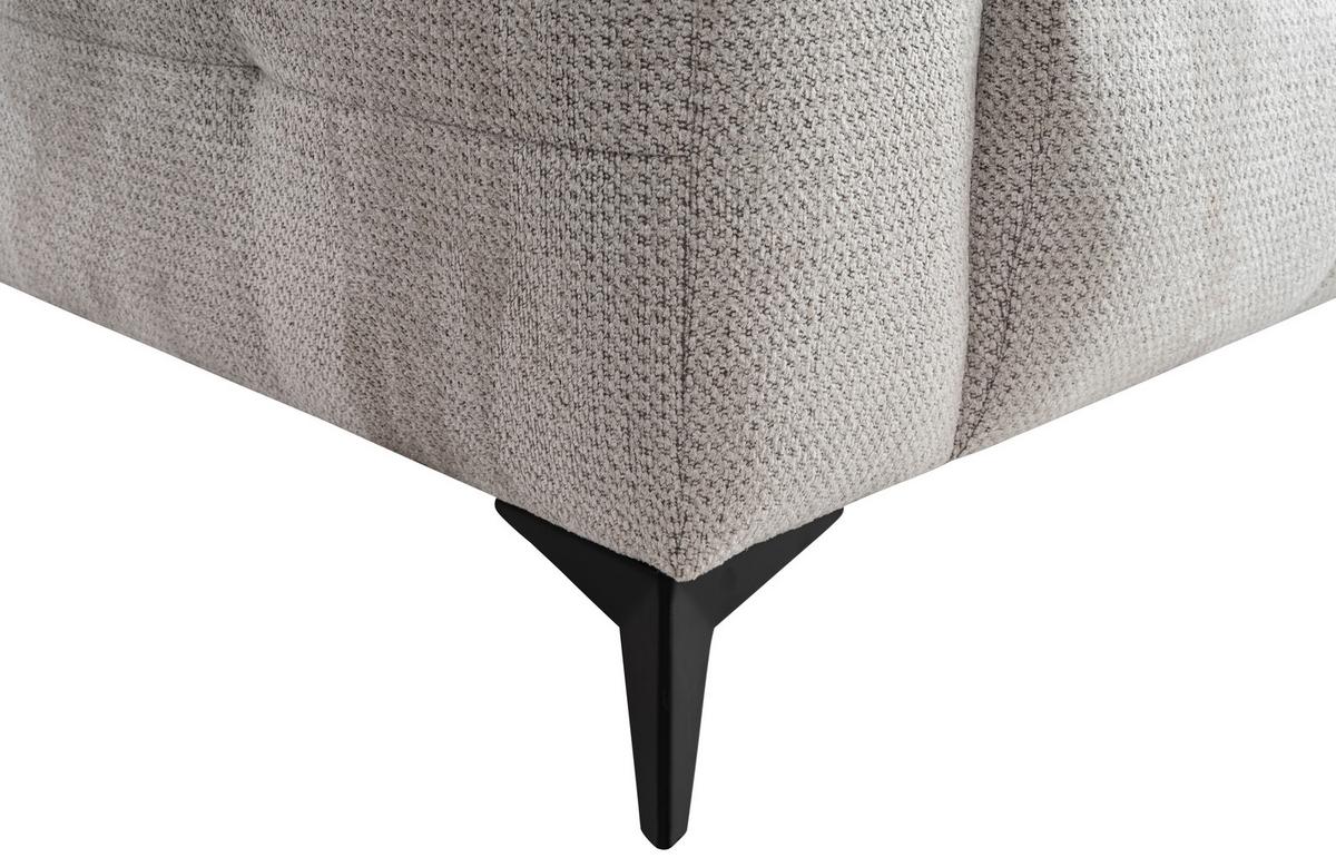 Ecksofa mit Schlaffunktion & Bettkasten Mauro Hellgrau - Hellgrau, Trend, Textil (290/175cm) - Luca Bessoni