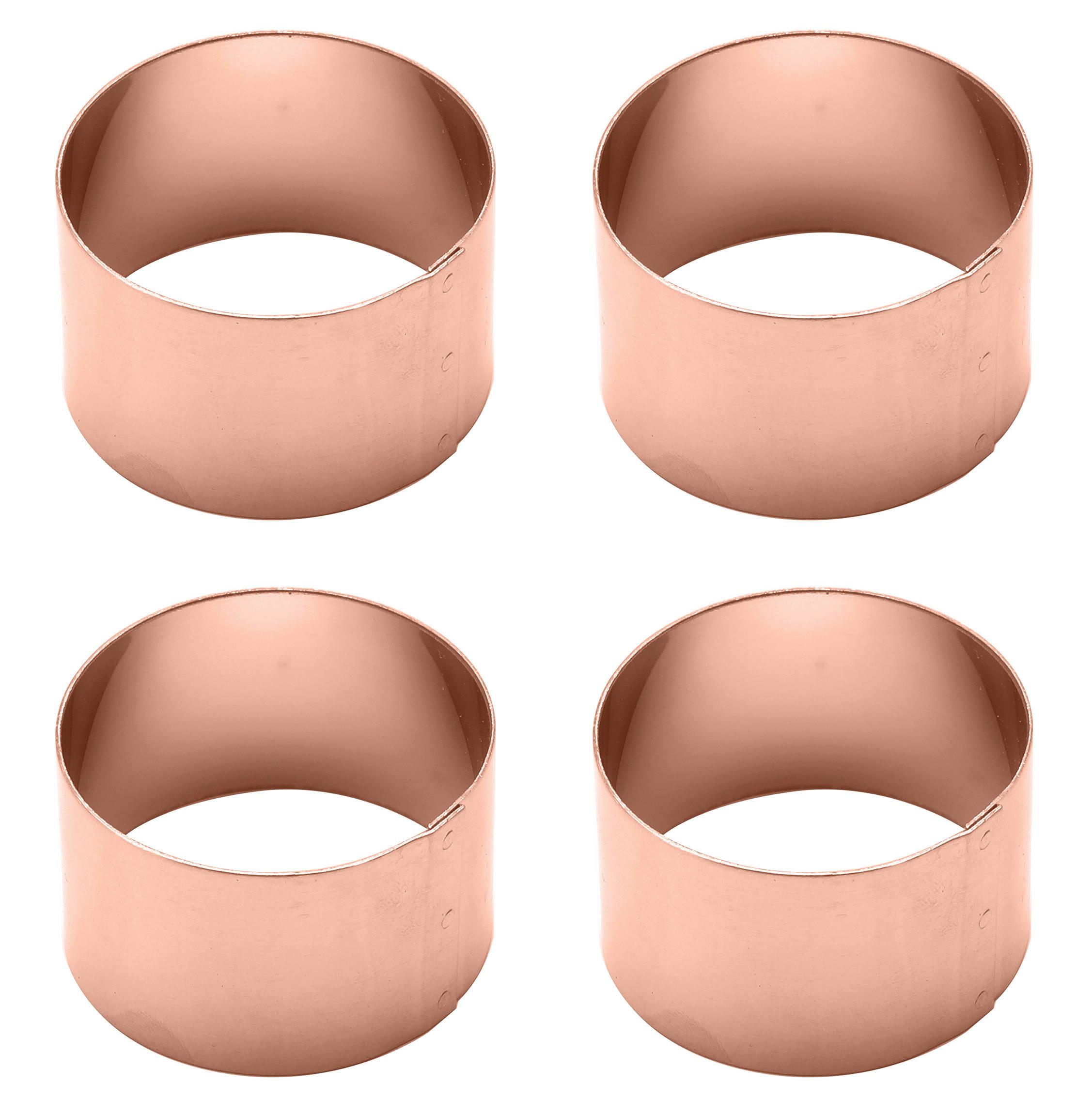 Serviettenringeset Ew-Nr-2109k - Kupferfarben, Basics, Metall (4/2,5cm) - Echtwerk