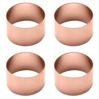SERVIETTENRINGESET EW-NR-2109K - Kupferfarben, Basics, Metall (4/2,5cm) - Echtwerk