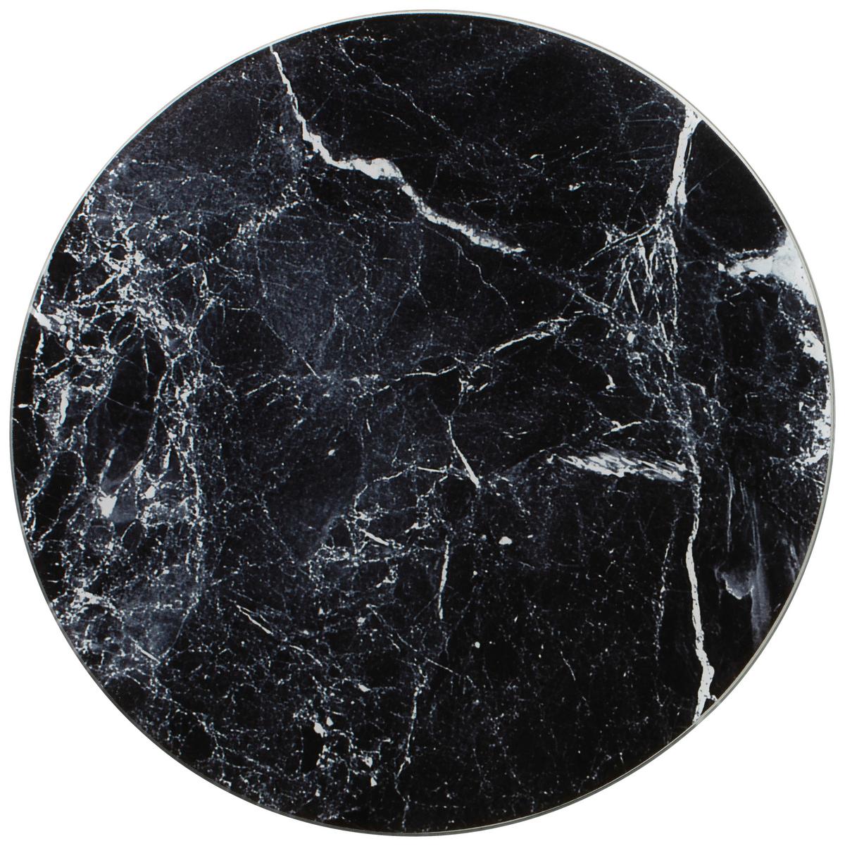 Schneidebrett Nuna - Schwarz/Weiß, Design, Glas (30/0,4cm) - James Wood