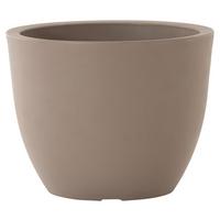 Pflanzentopf Taupe D: 40 Cm - Taupe, Basics, Kunststoff (40/30,7cm) - Siena Garden
