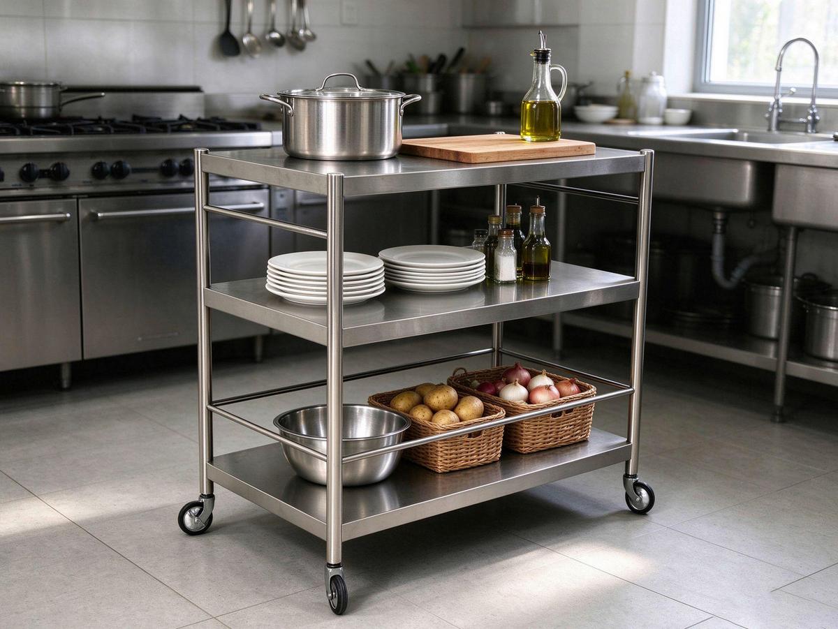 SERVÍROVACÍ VOZÍK SANDRO -EXKLUSIV- - černá/barvy stříbra, Konvenční, kov/plast (95/88/55cm) - Mömax