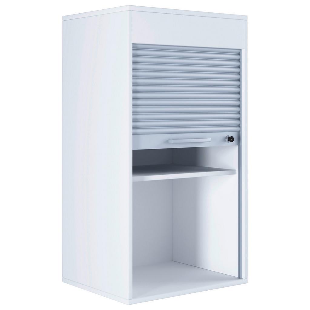 Aktenschrank Aktos L Weiß/Grau B: 50 cm