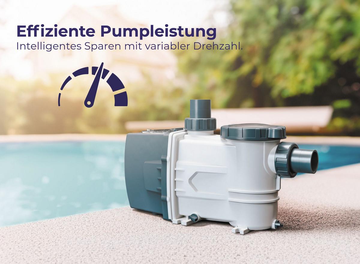 Filterpumpe Pumpe - Weiß, KONVENTIONELL, Kunststoff (55,3/22/27,8cm) - Gre