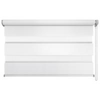 Doppelrollo Just Weiß B: 140 cm - Transparent/Weiß, Basics, Textil (140/160cm)