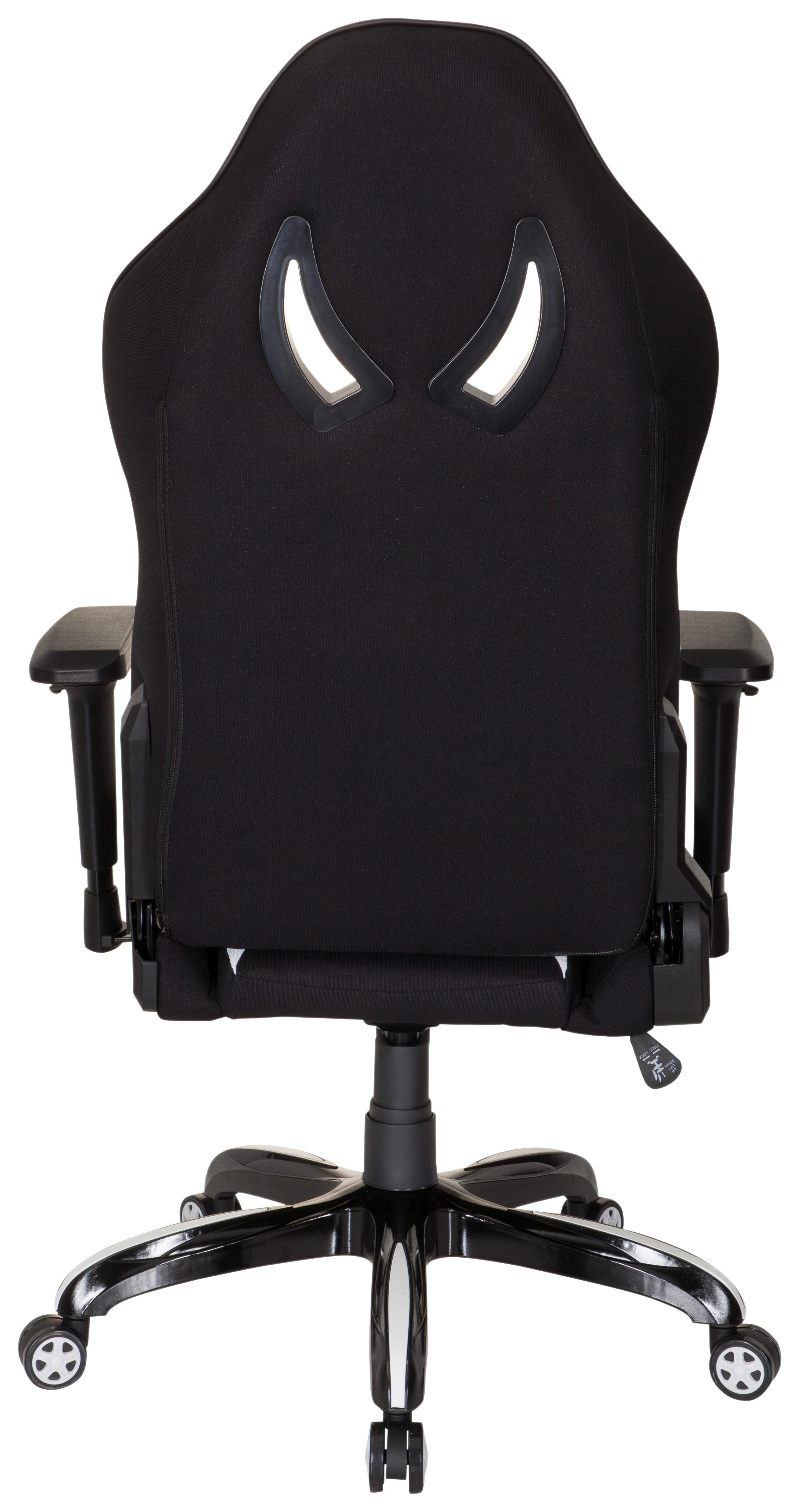 Gaming Stuhl Promoter Ii M. Wippmechanik Schwarz/weiß - Schwarz/Weiß, MODERN, Kunststoff/Textil (74/133/67cm) - MID.YOU