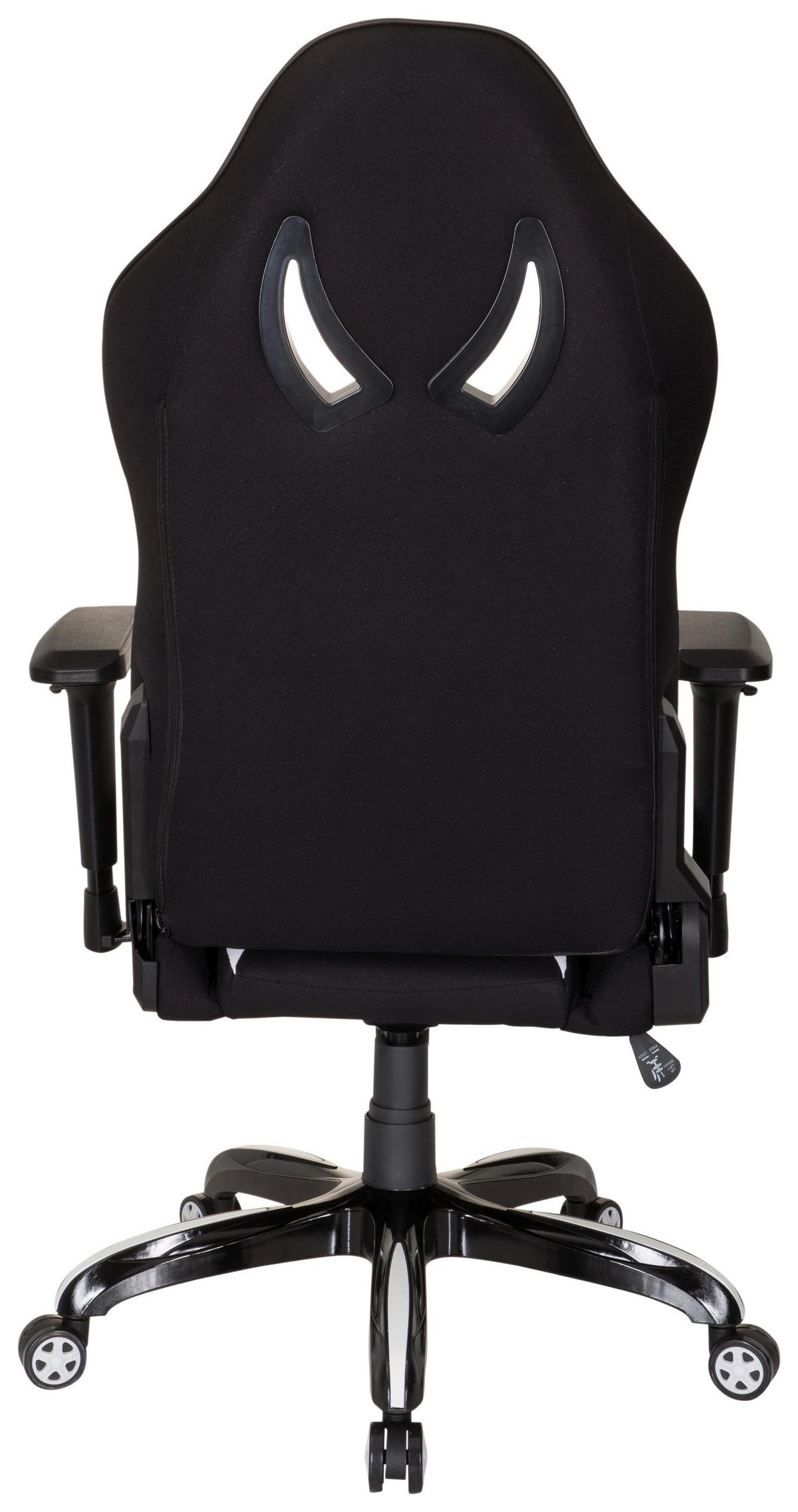 Gaming Stuhl Promoter Ii M. Wippmechanik Schwarz/weiß - Schwarz/Weiß, MODERN, Kunststoff/Textil (74/133/67cm) - MID.YOU