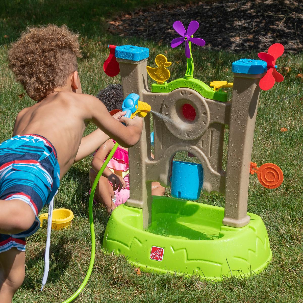 Sand- Und Wassertisch 400299 - Blau/Braun, KONVENTIONELL, Kunststoff (59,7/82,2/44,5cm) - Ambia Garden