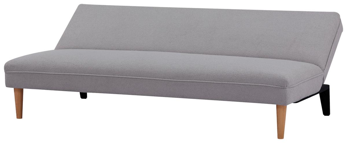 Rozkladacia pohovka ZERR, buklé, sivá - čierna/sivá, Modern, drevo/textil (183/77/87cm) - P & B