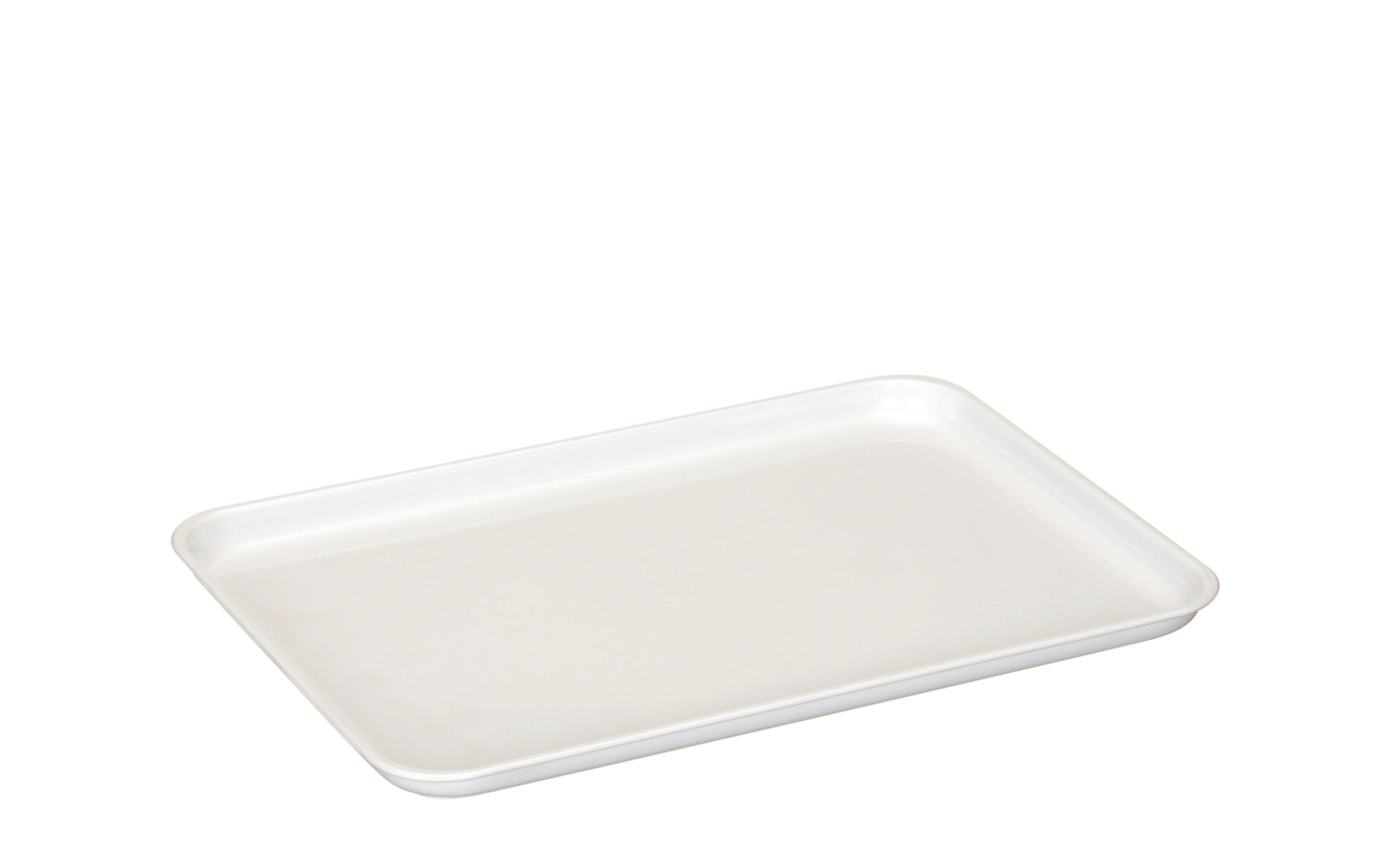 Tablett Ben - Weiß, Basics, Kunststoff (32,5/22,7/1,8cm)