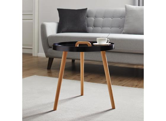 Príručný Stolík Uta - čierna/farby pínie, Moderný, drevo (49,5/49,5cm) - Mömax modern living Príručný Stolík Uta - čierna/farby pínie, Moderný, drevo (49,5/49,5cm) - Mömax modern living