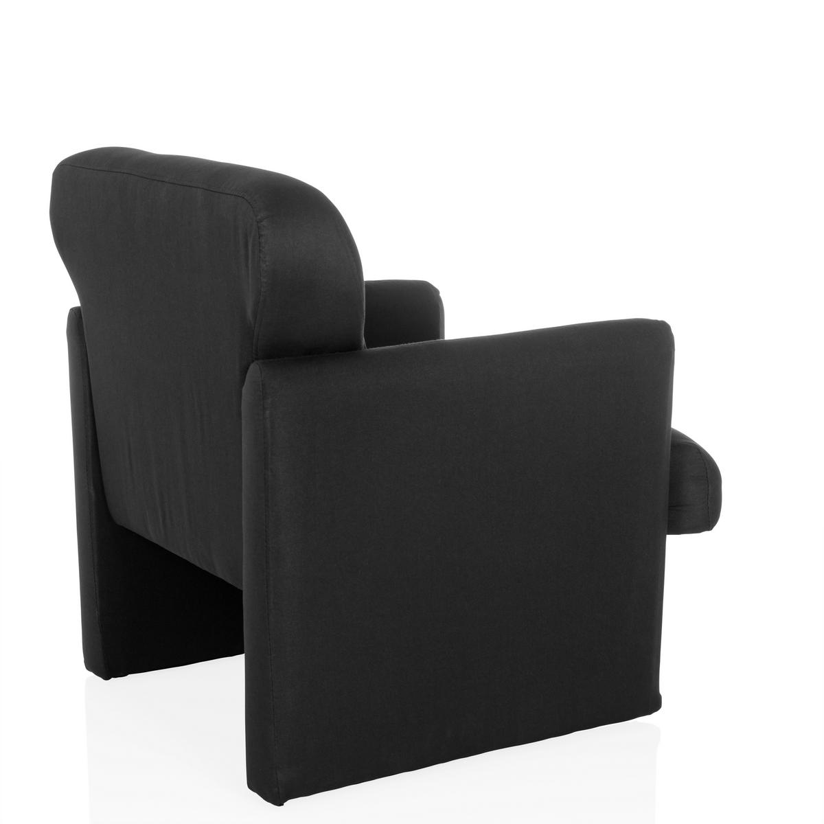 Loungesessel Caripito Schwarz B: 66 Cm - Schwarz, MODERN, Textil (66/77/74cm) - MID.YOU