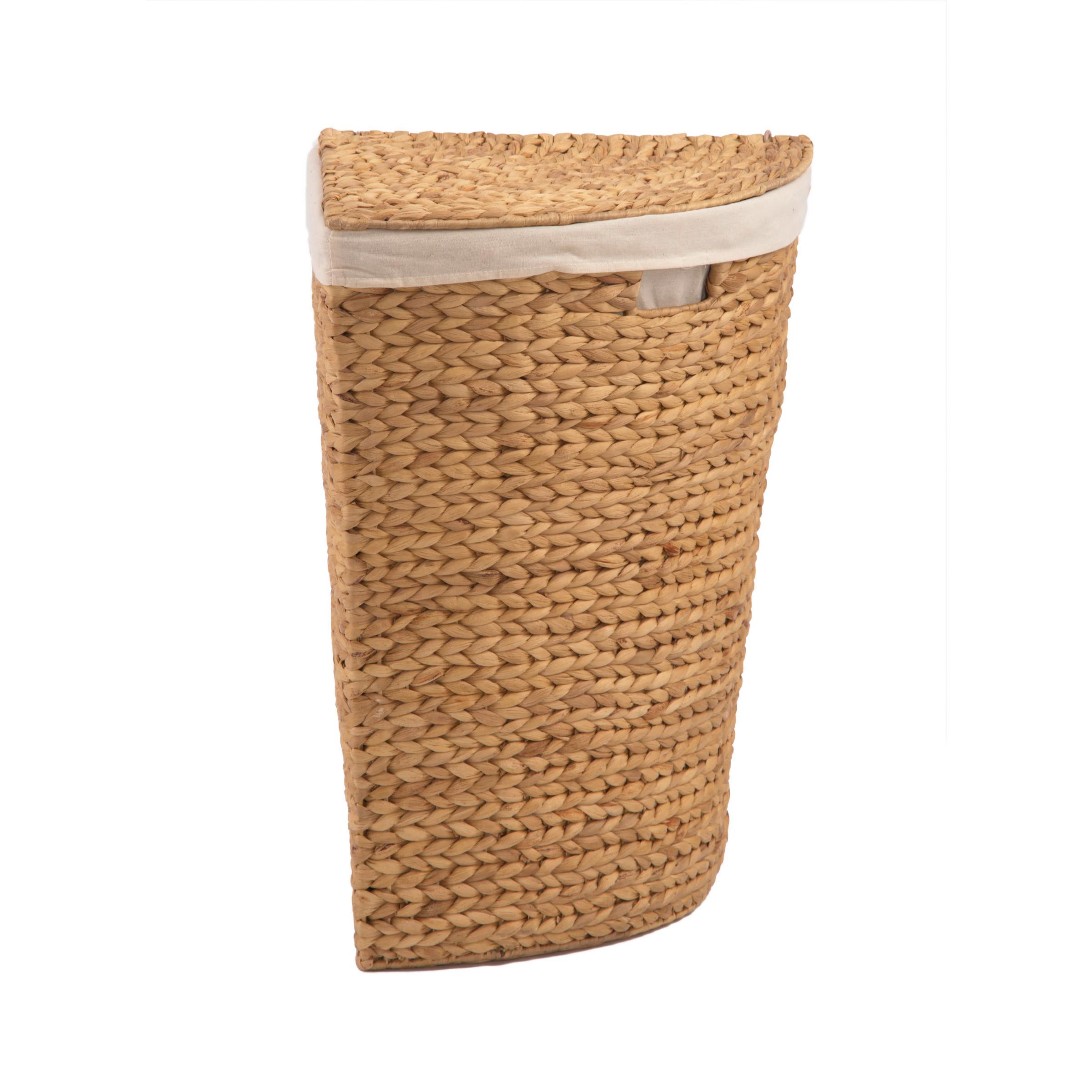 Wäschesammler LxBxH: 52x38x57 cm - Braun, Basics, Naturmaterialien (52/38/57cm)