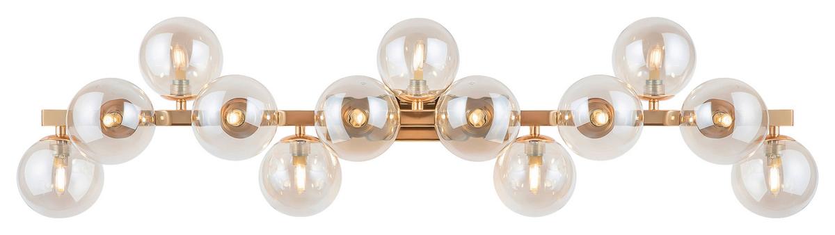 Wandleuchte Dallas - Goldfarben, Trend, Glas/Metall (95/22/22cm) - MAYTONI