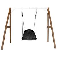 Nestschaukel A030.134.13 - Schwarz/Braun, KONVENTIONELL, Holz (254/207/160cm) - Ambia Garden